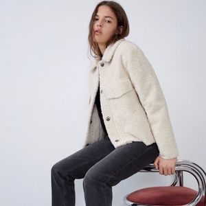 Like new Zara Sherpa jacket